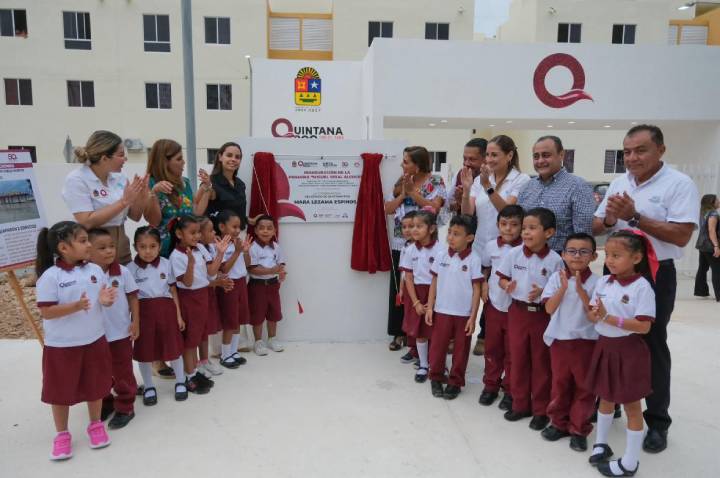 Mara Lezama Inaugura el Edificio del Preescolar de Nueva Creación 'Tumben Ka’an' en Cancún