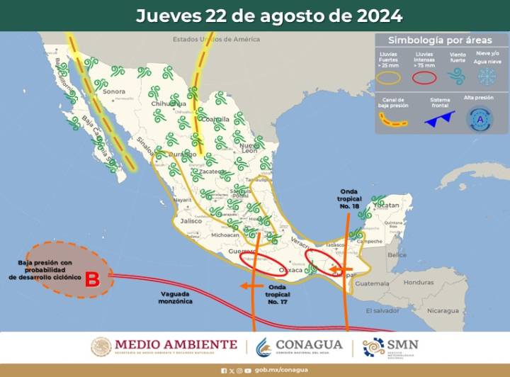 Clima en Quintana Roo: Precipitaciones y tormentas eléctricas