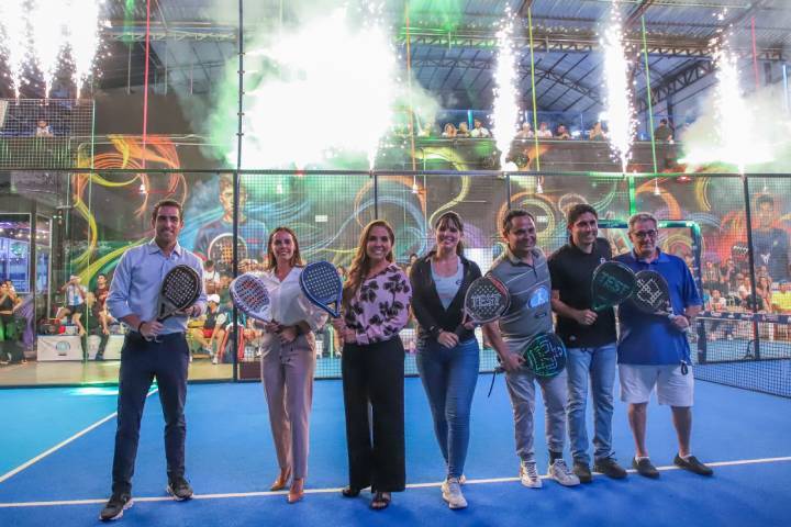 Mara Lezama Inaugura Torneo Internacional de Padel en Cancun 2