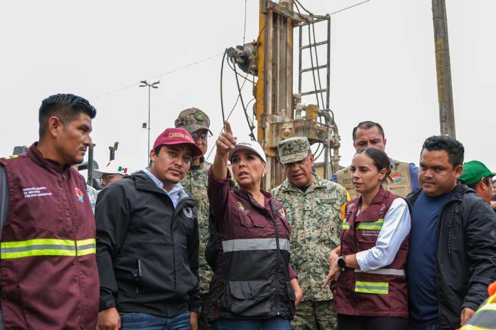 Mara Lezama supervisa acciones preventivas en Cancún ante cercanía de la tormenta "Helene"