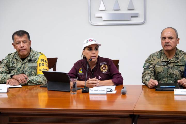 Mara Lezama supervisa respuesta inmediata a las afectaciones por lluvias de la tormenta Nadine