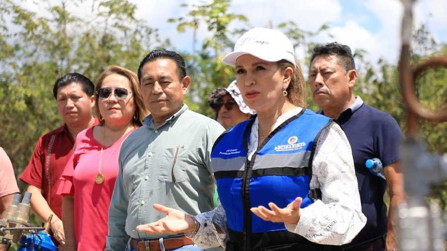 Alcaldesa de Solidaridad inaugura nuevos pozos de captación de agua potable para mejorar el suministro en la ciudad