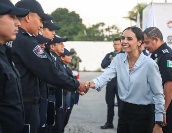 Ana Patricia Peralta agradece el trabajo de los policías