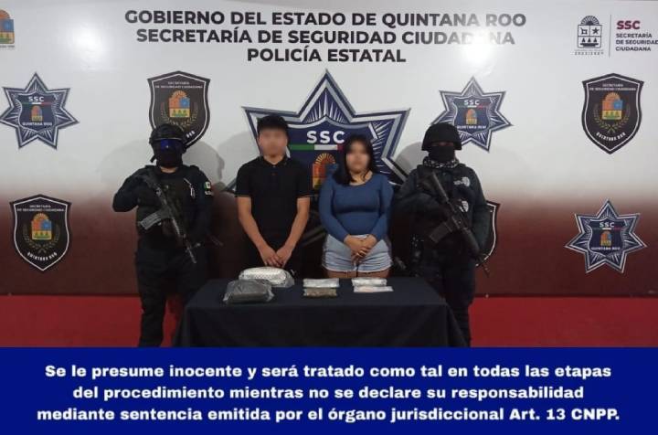 Aprehendidos dos Menores por Posesión de Drogas en la Región 259 de Cancún