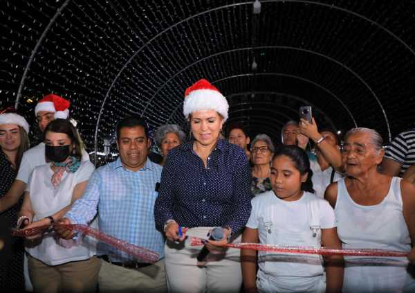 Arrancan las celebridades navideñas en Solidaridad con las luces encendidas