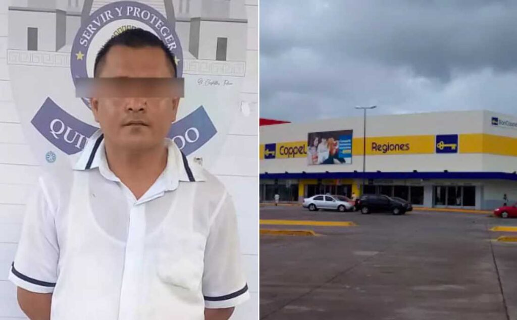 Arrestado en Cancún individuo por filmar a niña en baños de tienda Coppel