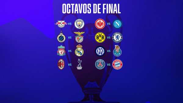 Así se definieron los octavos de final de la UEFA Champions League