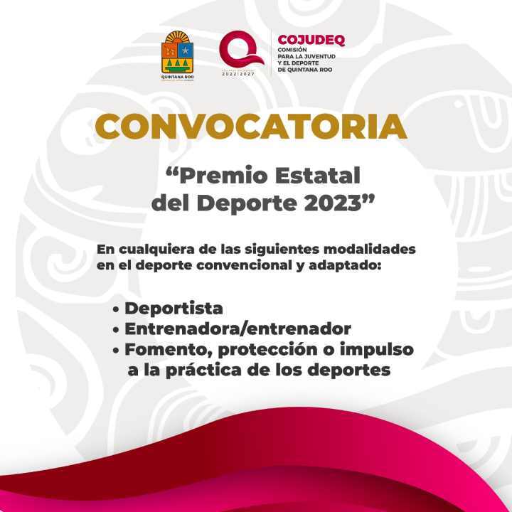 COJUDEQ Invita a Participar en el Premio Estatal del Deporte 2023