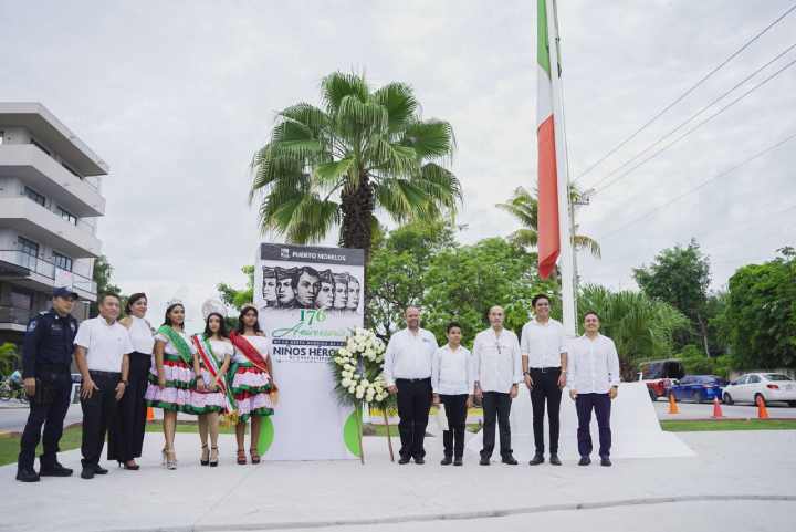 CONMEMORA PUERTO MORELOS EL 176 ANIVERSARIO DE LA GESTA HEROICA DE LOS NINOS HEROES DE CHAPULTEPEC 2