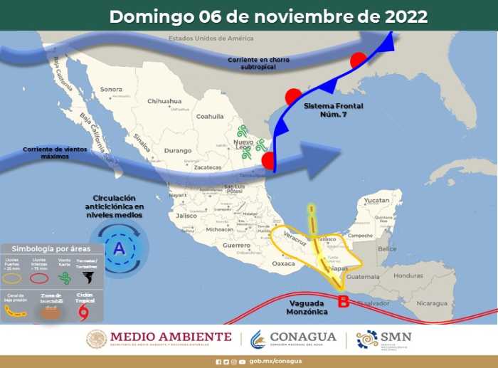 Clima Quintana Roo_ 06 noviembre 2022