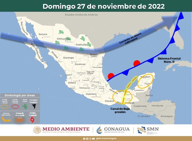 Clima Quintana Roo_ Entrada de aire marítimo trae lluvias por la tarde