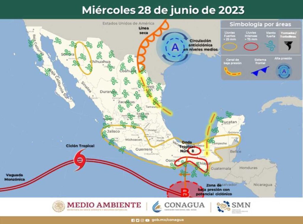 Clima en Quintana Roo: Advertencia de lluvias intensas