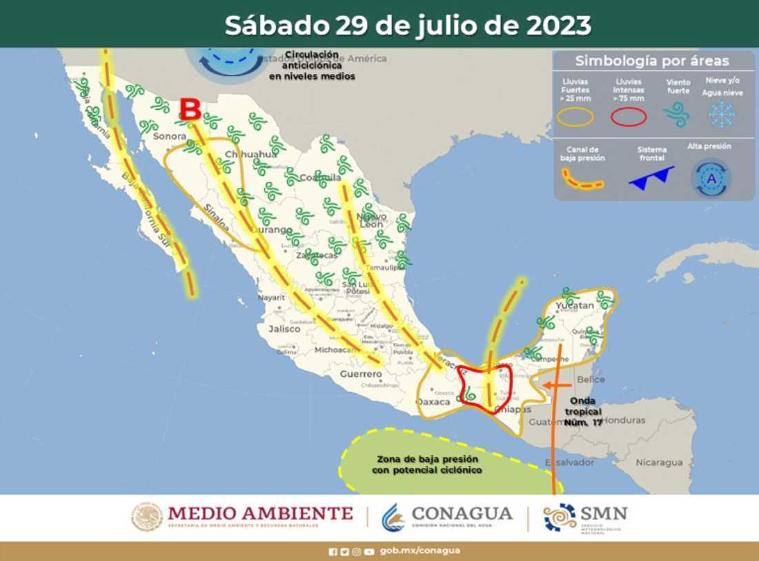 Clima en Quintana Roo: Advertencia por Onda Tropical 17 y Lluvias Fuertes