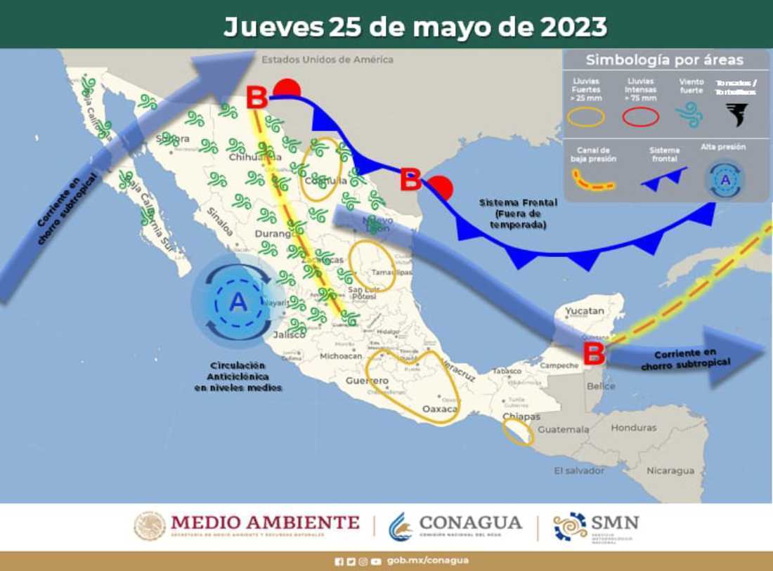 Clima en Quintana Roo: Afectado por intensas lluvias debido a un canal de baja presión