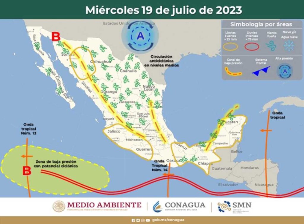 Clima en Quintana Roo: Alerta del SMN por intensas lluvias