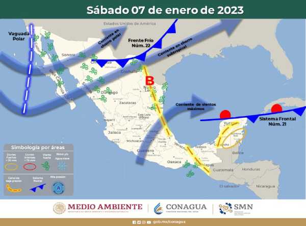 Clima en Quintana Roo: Alerta meteorológica por lluvias fuertes y otras zonas de México