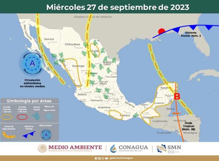 Clima en Quintana Roo: Alerta por Lluvias Intensas y Temperaturas Elevadas