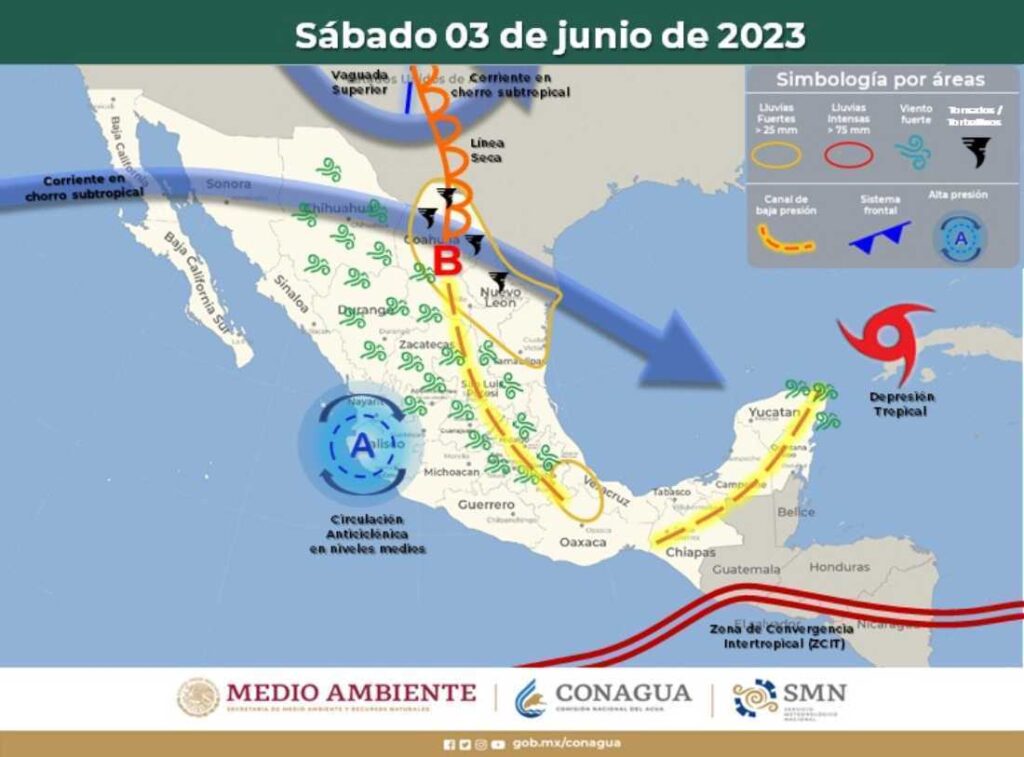 Clima en Quintana Roo: Alerta por depresión tropical 'Arlene' y pronóstico de lluvias aisladas