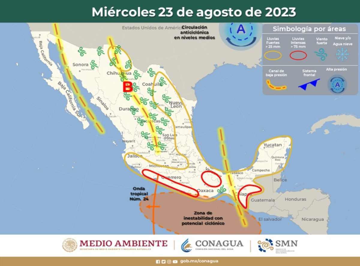 Clima en Quintana Roo: Anuncian Lluvias Intensas