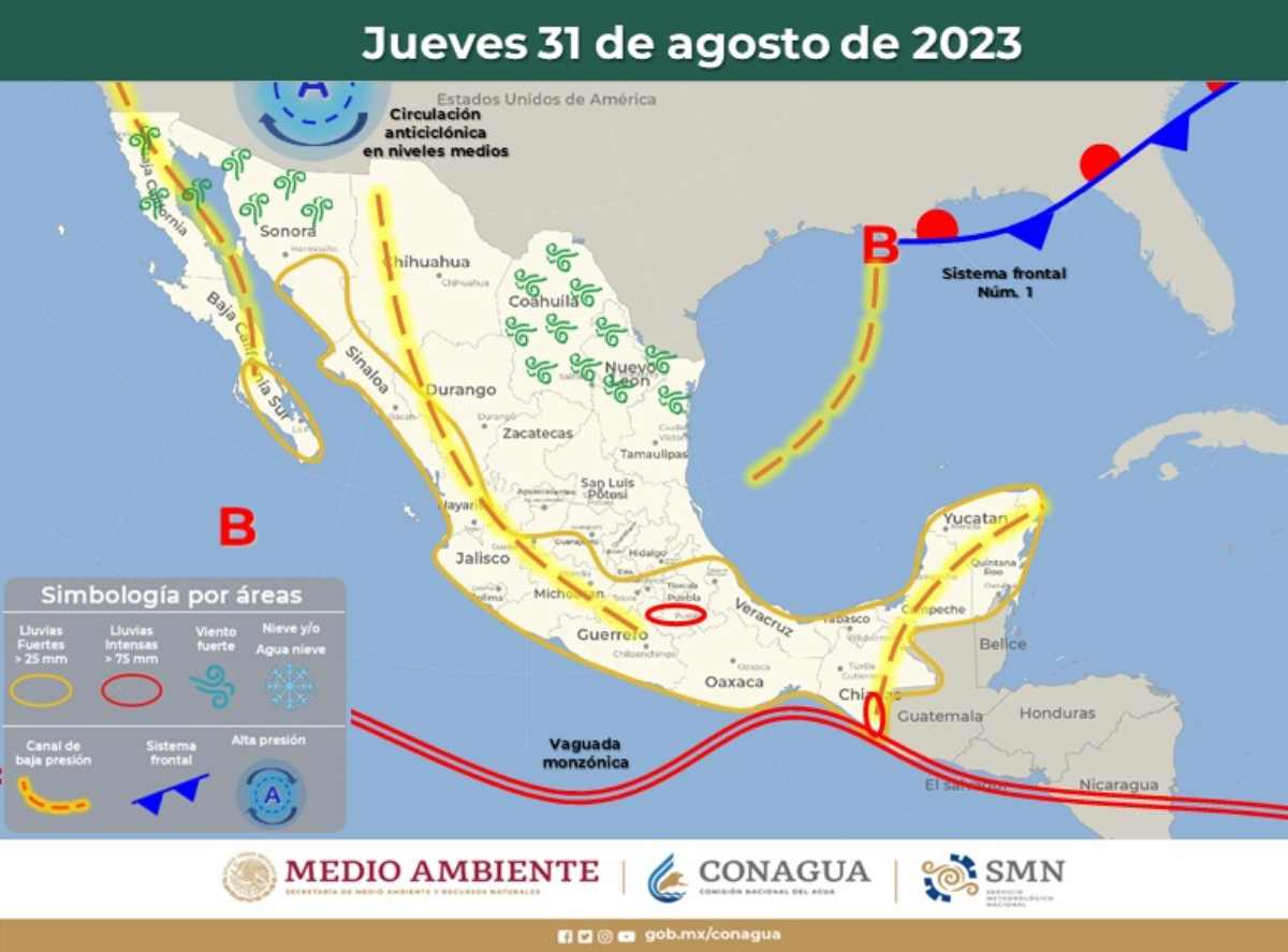 Clima en Quintana Roo: Anuncian Lluvias Intensas