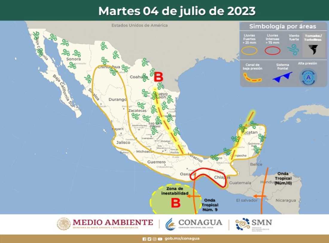 Clima en Quintana Roo: Anuncian la llegada de la Onda Tropical No.10 a la Región