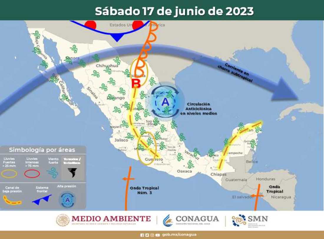 Clima en Quintana Roo: Aproximación de la Onda Tropical Número 4