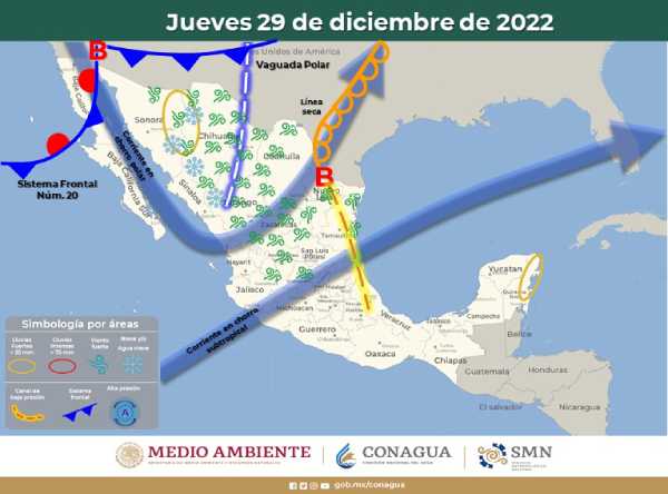 Clima en Quintana Roo: Caerá lluvia por ingreso de humedad