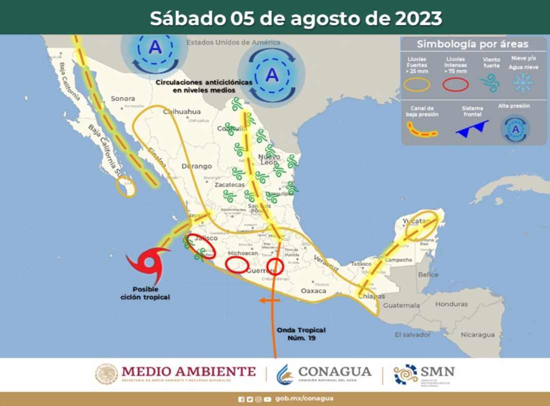 Clima en Quintana Roo: Canal de baja presión provocará lluvias y altas temperaturas