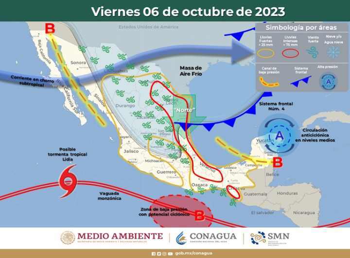 Clima en Quintana Roo: Cielo nublado y lluvias intensas en el pronóstico