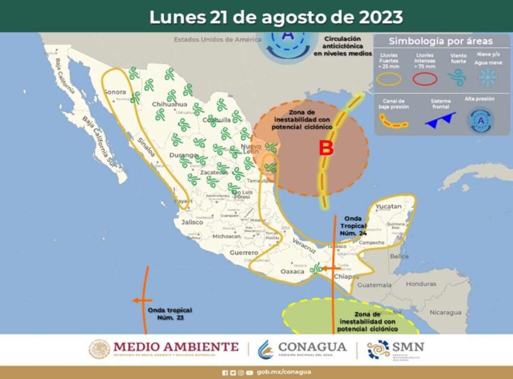 Clima en Quintana Roo: Impacto de la Onda Tropical No.24