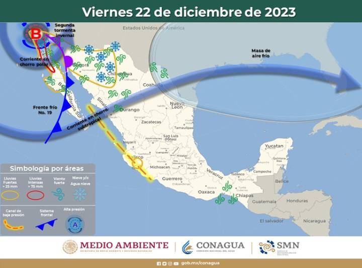 Clima en Quintana Roo: Impacto del Frente Frío No. 19