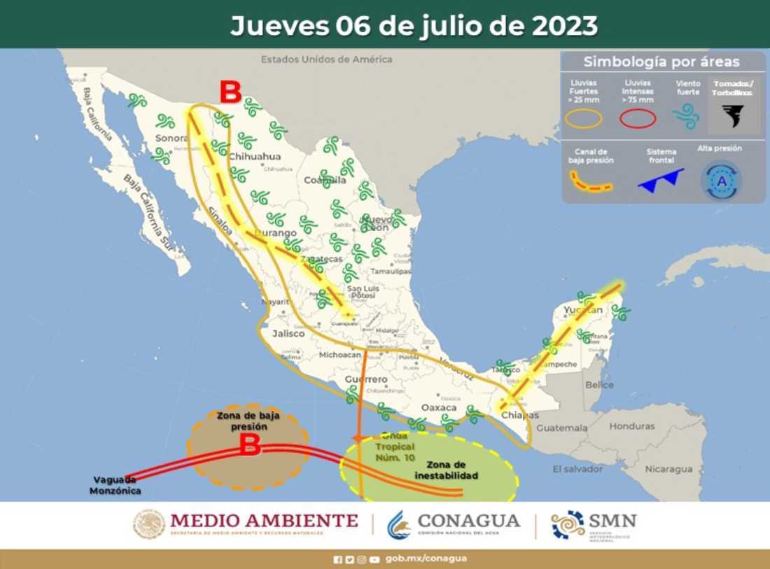 Clima en Quintana Roo: Intervalos de chubascos y temperaturas calurosas en el pronóstico