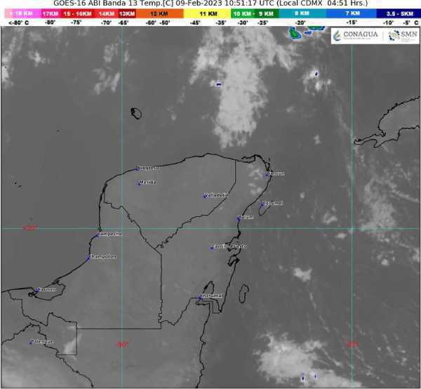 Clima en Quintana Roo Intervalos de lluvia y temperaturas calidas previstos para hoy 1