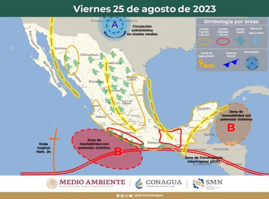 Clima en Quintana Roo: Jornada Lluviosa