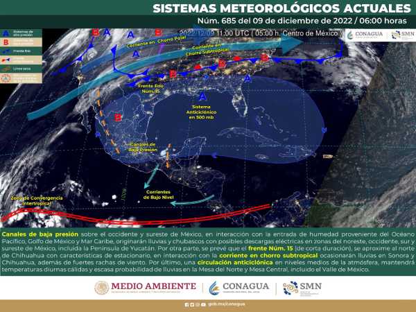 Clima en Quintana Roo: Las lluvias son posibles