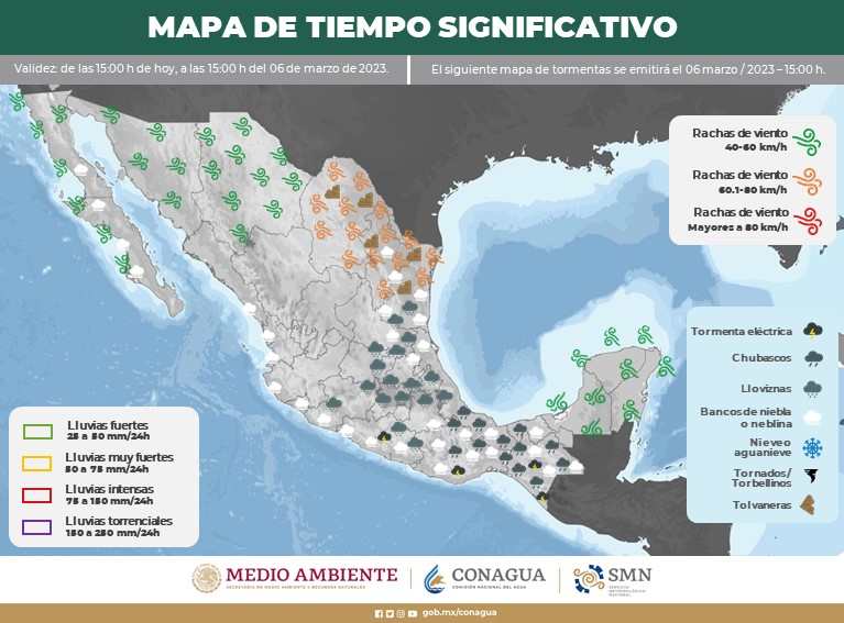 Clima en Quintana Roo_ Lluvias aisladas en Quintana Roo