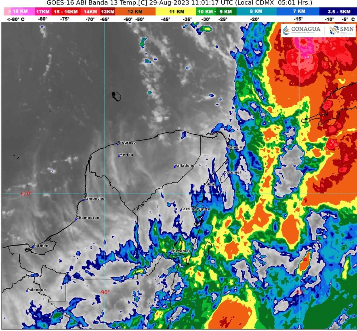 Clima en Quintana Roo: Persisten los Efectos de "Idalia"