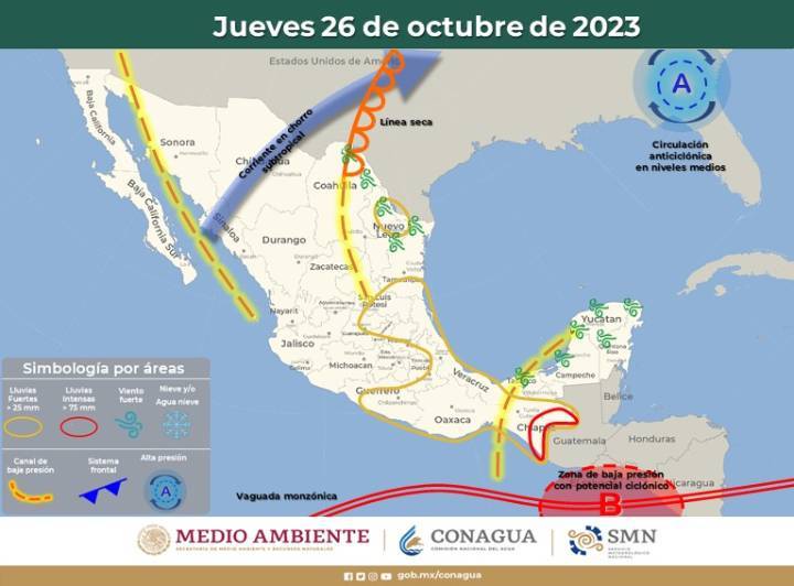 Clima en Quintana Roo: Posibilidad de Lluvias según el SMN