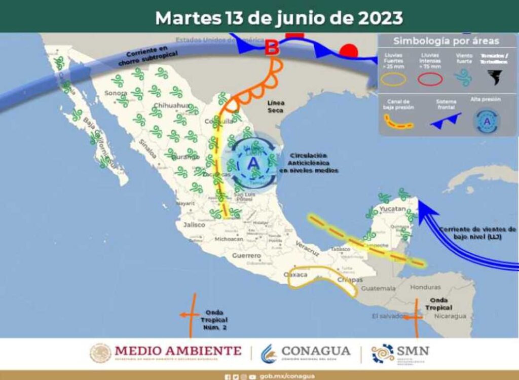 Clima en Quintana Roo: Posibilidad de precipitaciones y chubascos