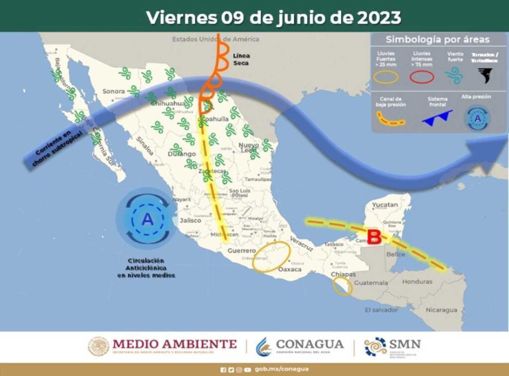 Clima en Quintana Roo: Precipitaciones durante el día