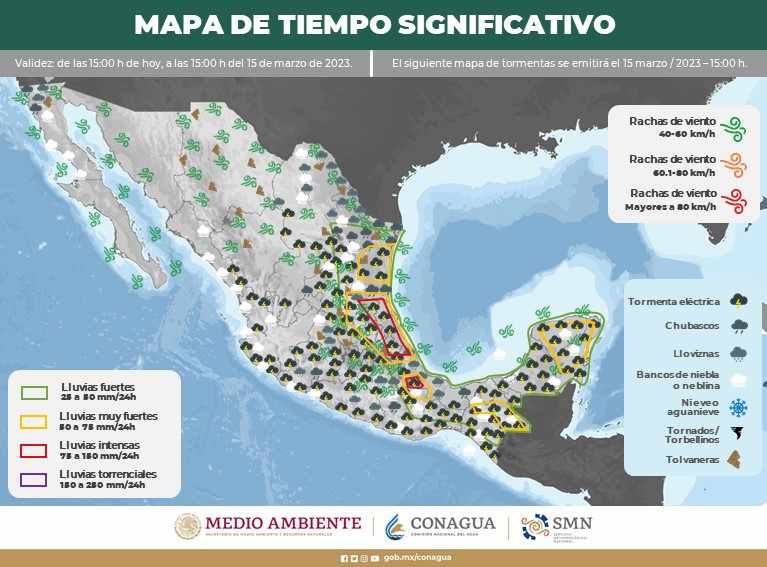 Clima en Quintana Roo hoy: nubosidad, chubascos y descargas eléctricas en la región