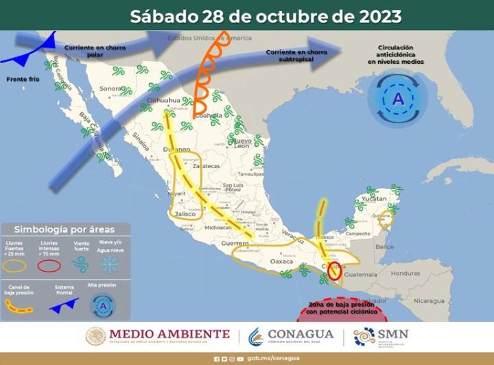 Clima en Quintana Roo: Pronóstico de Intervalos de Chubascos