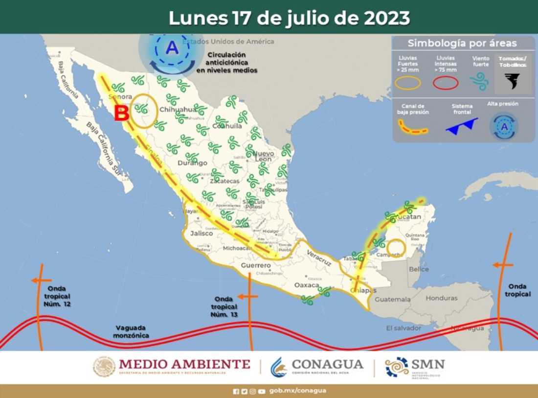 Clima en Quintana Roo: Pronóstico de intervalos de chubascos y condiciones extremadamente calurosas