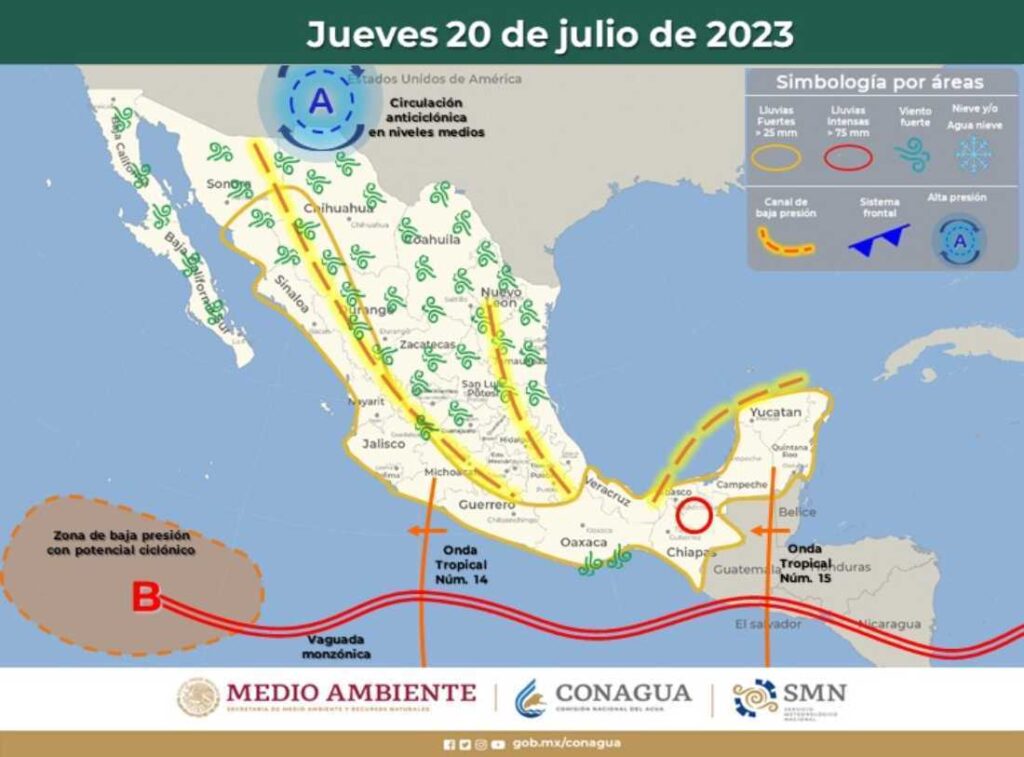 Clima en Quintana Roo: Pronóstico de lluvias fuertes y altas temperaturas