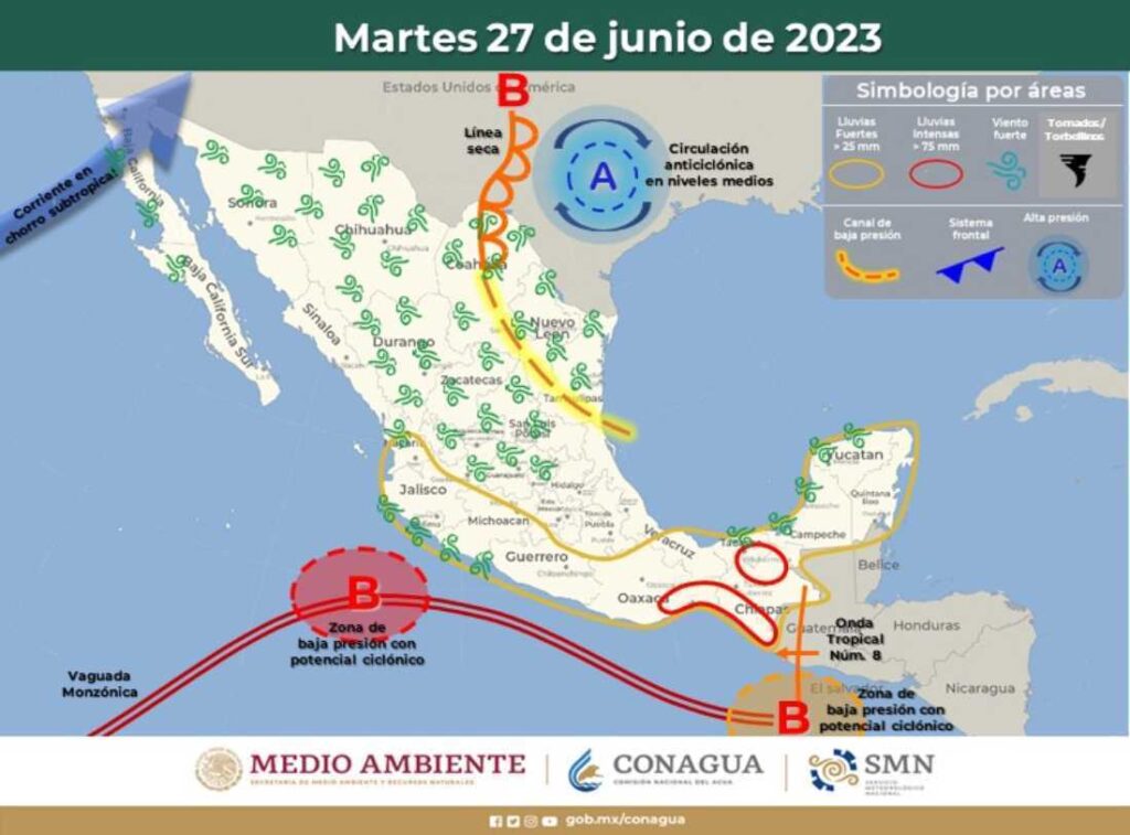 Clima en Quintana Roo: Pronóstico de lluvias intensas según el SMN