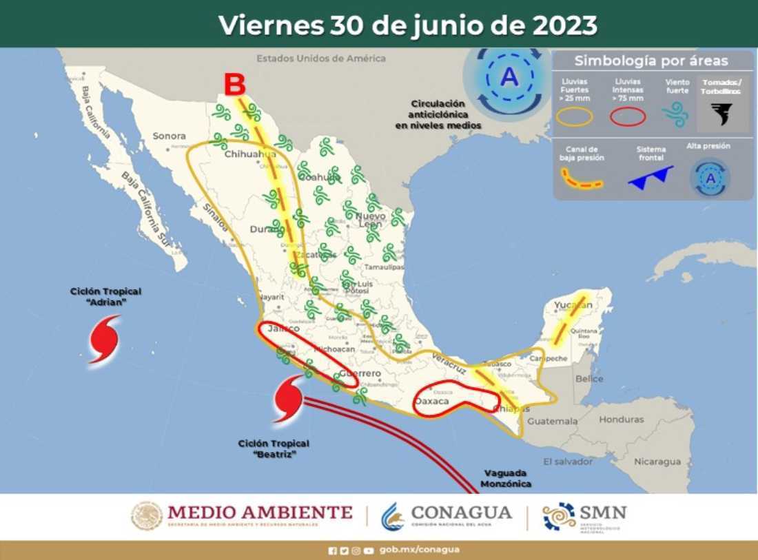 Clima en Quintana Roo: Pronóstico de lluvias intensas