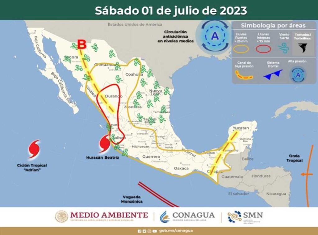 Clima en Quintana Roo: Pronóstico de precipitaciones dispersas