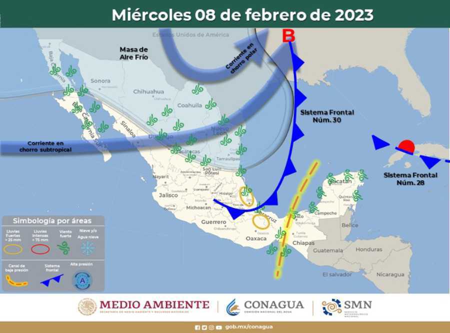 Clima en Quintana Roo: lluvias y chubascos previstos debido al Frente Número 30