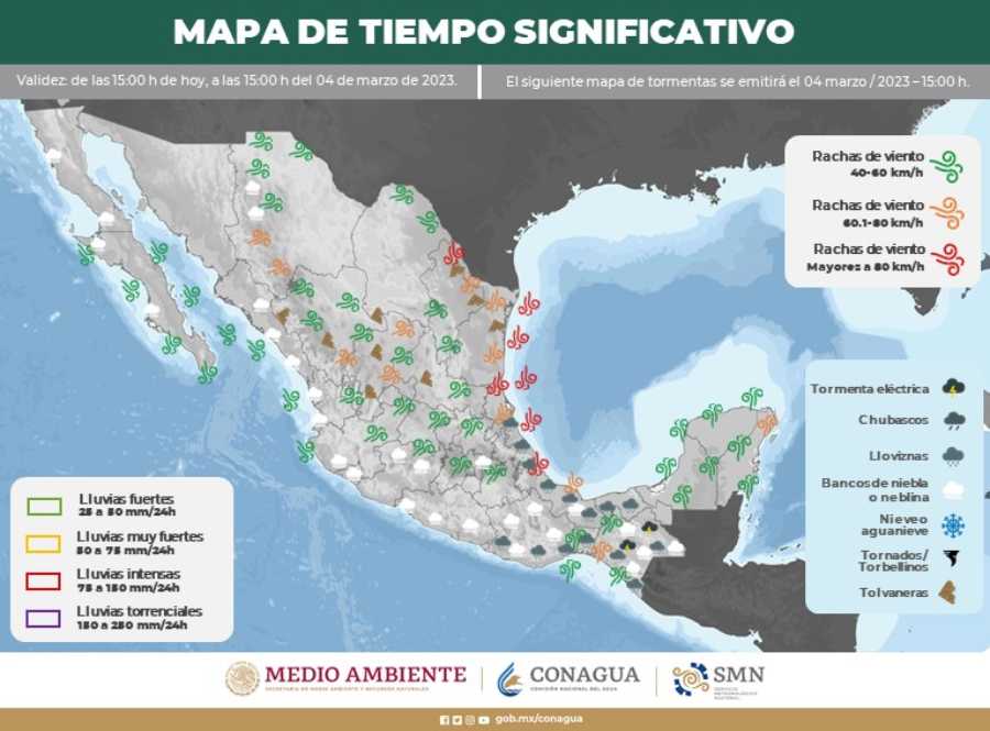 Clima en Quintana Roo: nubes y viento, pero poca lluvia