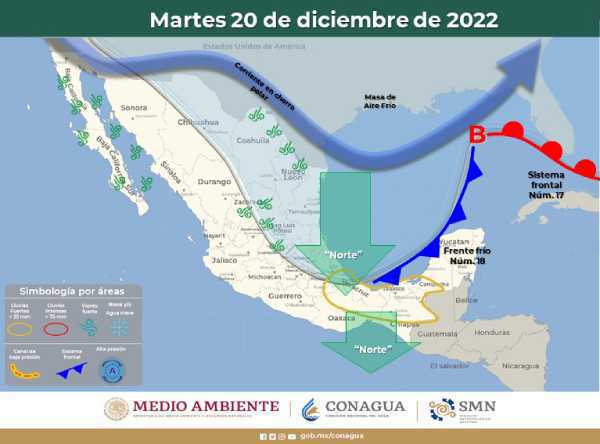 Clima en Quintana Roo: recibe el Frente Frío #18